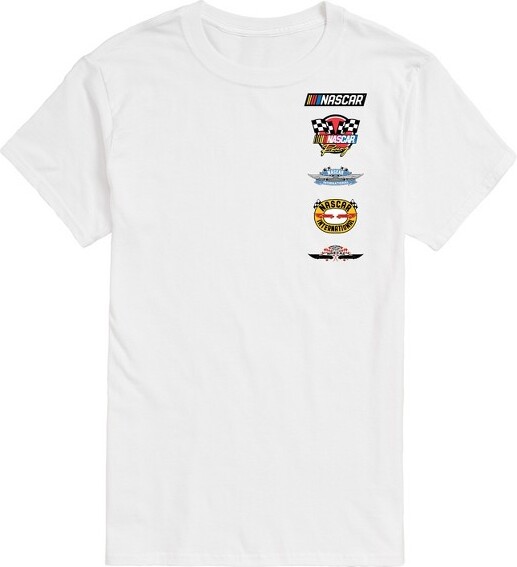 Nascar Men'sNASCARHistoricalLogosStackedShortSleeveGraphicT-Shirt-White-2X-Large