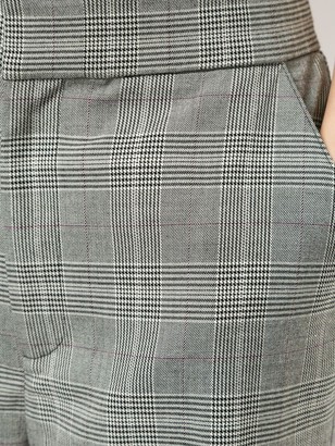 Georgia Alice high-rise Prince of Wales checked trousers