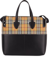 burberry parker check diaper tote bag