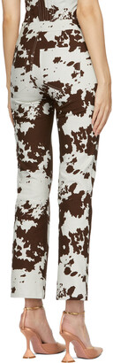 Miaou Brown Cow Print Lou Trousers