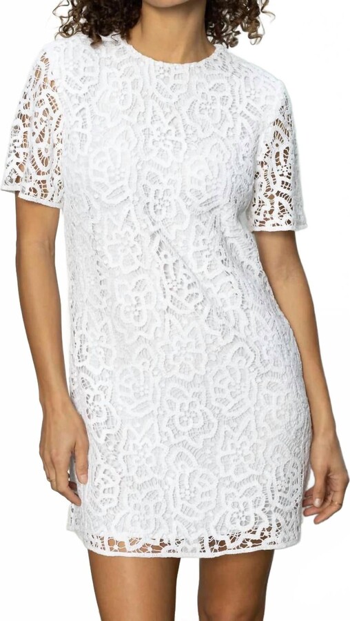 Wanderer Lace Dress In White