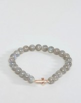 Thumbnail for your product : Simon Carter Beaded Bracelet With Rose Gold Cross