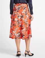 Thumbnail for your product : Marks and Spencer Floral Print A-Line Midi Skirt