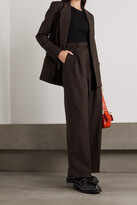 Thumbnail for your product : Frankie Shop Varda Pleated Wool-blend Twill Wide-leg Pants