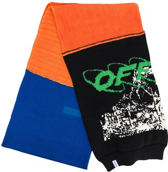 Off-White Logo Knitted Scarf