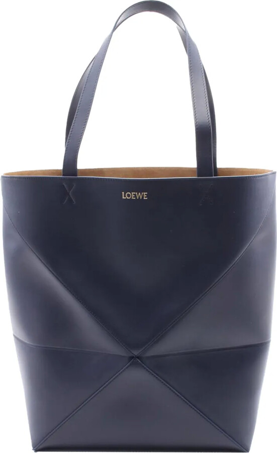Loewe Pre-Owned 2000-2025 Large Shiny Calfskin Puzzle Fold tote bag