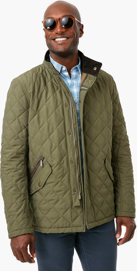 Barbour Army Green Shoveler Quilt - ShopStyle Raincoats & Trench Coats