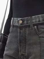 Thumbnail for your product : Maison Margiela Raw-hem Panelled Straight-leg Jeans - Black