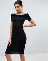 Thumbnail for your product : ASOS Bardot Off Shoulder Midi Bodycon Dress