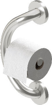 HealthCraft PLUS Toilet Paper Holder 14.5" in Brushed Stainless, Grab Bar for Bathroom Safety (500 lb Capacity)