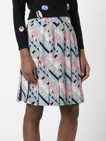 Thumbnail for your product : Marc Jacobs patterned stripe pleated skirt