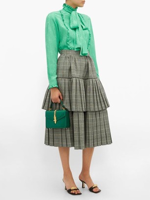 Gucci Sylvie 1969 Small Patent-leather Shoulder Bag - Green