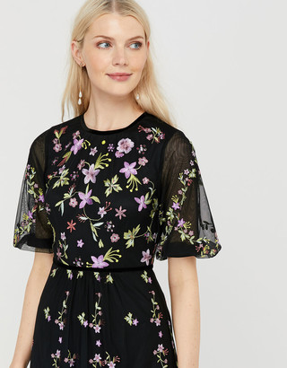 Under Armour Emma Sustainable Floral Embroidery Dress Black