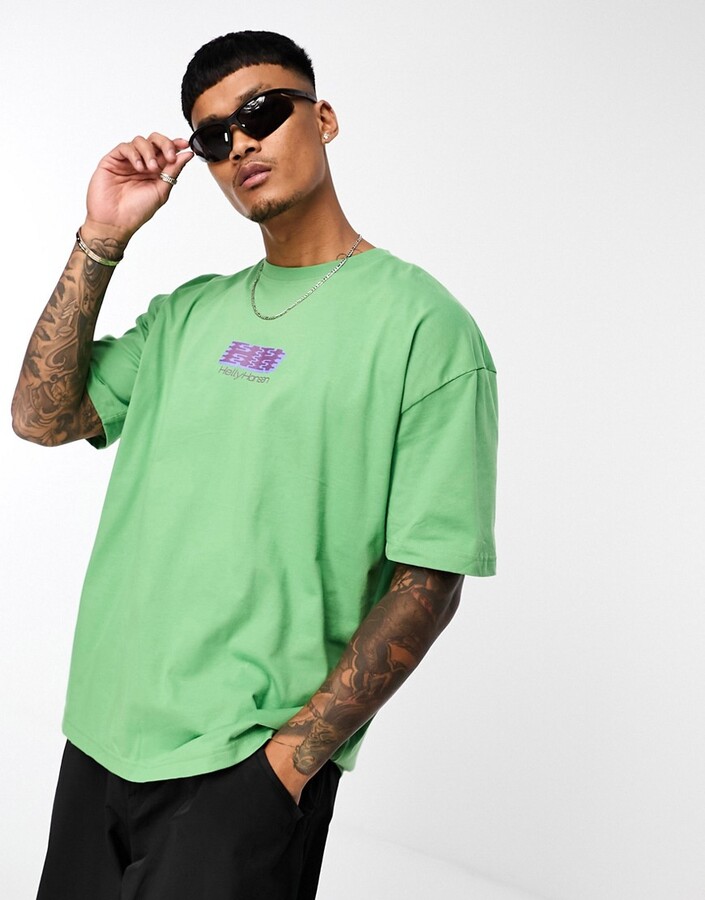 Helly Hansen Move t-shirt with back print in green
