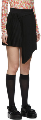 SHUSHU/TONG Black Pleat Miniskirt