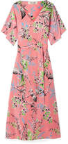 Diane von Furstenberg - Floral-print Silk Crepe De Chine Wrap Dress - Pink