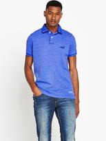 Thumbnail for your product : Superdry Mens Vintage Destroyed Snow Effect Polo Shirt - Blue