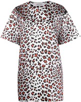 Thumbnail for your product : Marques Almeida leopard print T-shirt dress