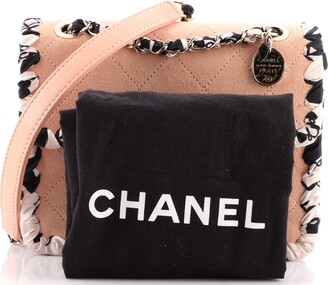 Chanel My Own Frame Flap Bag Quilted Suede with Ribbon Mini - ShopStyle
