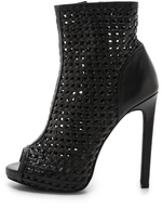Thumbnail for your product : Jeffrey Campbell Scandal Woven Open Toe Booties