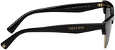 Thumbnail for your product : Valentino Black Top Brow Cat Eye Sunglasses