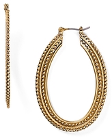 Thumbnail for your product : Aqua Marni Braided Oval Hoop Earrings