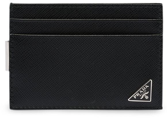 prada saffiano leather money clip wallet