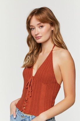 crochet halter top forever 21