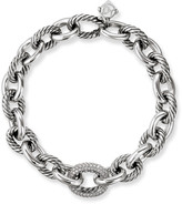 Thumbnail for your product : David Yurman Oval Large Link Bracelet with Diamonds