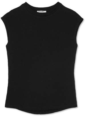 Frame Stretch-cotton Jersey Top - Black