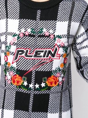 Philipp Plein Checked Knitted Jumper