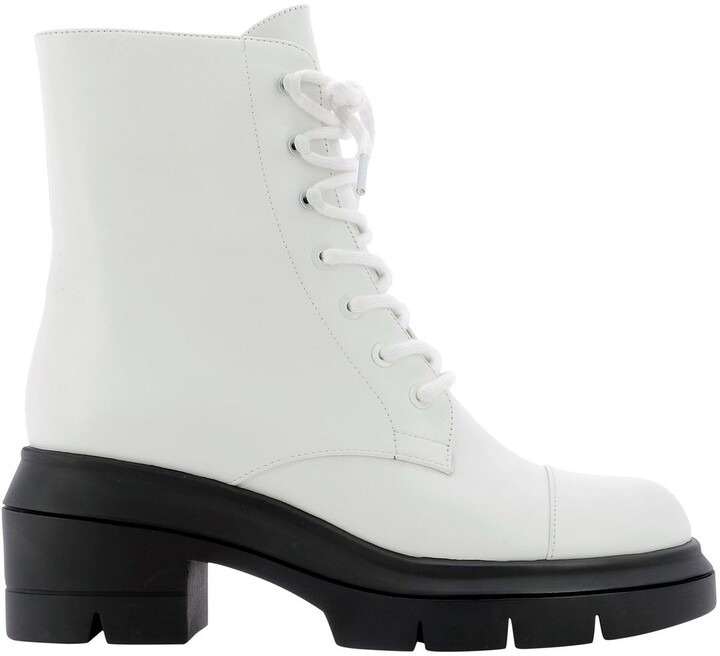 stuart weitzman white boots