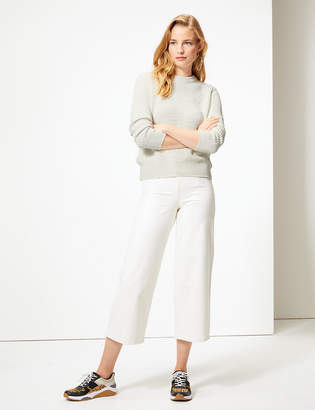 Marks and Spencer Pure Cotton Textured Jumper