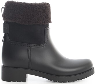 See by Chloe Fur-Trimmed Ankle Boots