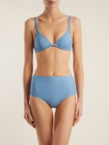 Thumbnail for your product : Ephemera - Classic Underwired Triangle Bikini Top - Blue