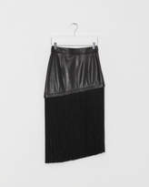 Thumbnail for your product : Helmut Lang Fringe Leather Mini Skirt