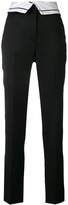 Thumbnail for your product : Cédric Charlier contrast waistband trousers