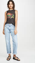 Thumbnail for your product : Chaser Gauzy Cotton Cropped High Low Muscle Tank