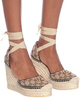 Thumbnail for your product : Gucci GG canvas wedge espadrilles