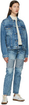 Thumbnail for your product : Maison Margiela Blue Recycled Bicolor Jeans