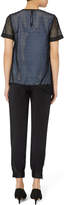 Thumbnail for your product : Victoria Beckham Pleated Panel Asymmetric Top