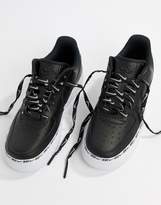 Thumbnail for your product : Nike Black Air Force 1 Swoosh Tape Sneakers