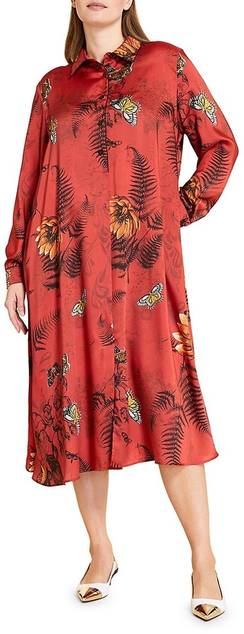 Plus Size Red Sleeve Dress | Shop the world's largest collection 