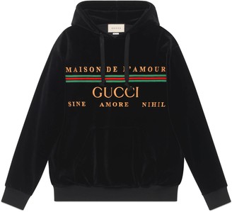 Gucci Oversize sweatshirt with embroidery