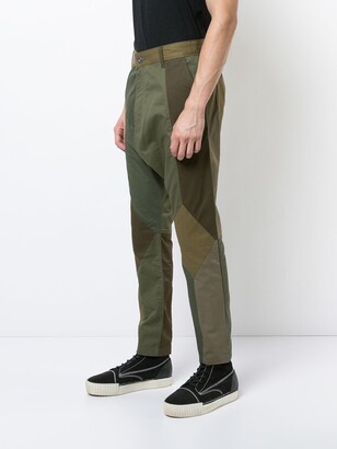 Mostly Heard Rarely Seen Twill Drop Crotch Pants