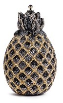 Judith Leiber 'Pineapple' crystal pavé minaudière