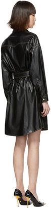 Versace Jeans Couture Black and Gold Spread Shirt Dress