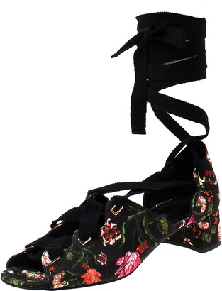 navy blue floral shoes