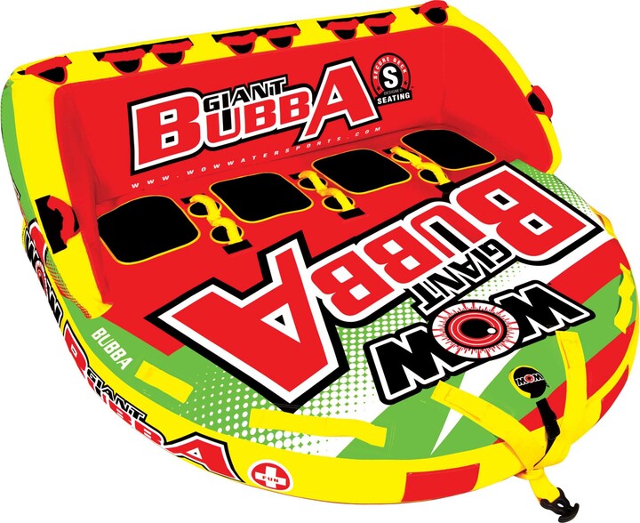 WOW World of Water Sports WOW Giant Bubba 4-Person Towable Tube, Red