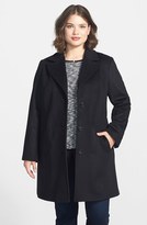 Thumbnail for your product : Kristen Blake Single Breasted Wool Blend Walking Coat (Plus Size)